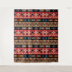 Afrikaanse patronen, loods met oosterse patronen wandkleed
