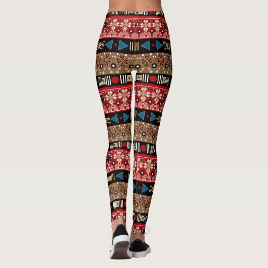 Afrikaanse patronen, oosterpatroon leggings (Achterkant)
