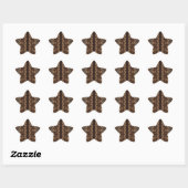 Afrikaanse patroon stijl vol35 ster sticker (Vel)