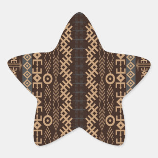 Afrikaanse patroon stijl vol35 ster sticker