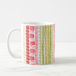 Afrikaanse Patroon Watermeloen Kleuren Koffiemok