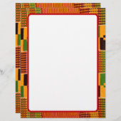 Afrikaanse patroongrenspapier briefhoofd (Voorkant / Achterkant)