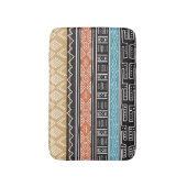 Afrikaanse patroonmix Bath Mat (Voorkant Verticaal)