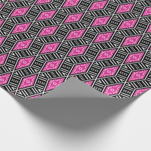 Afrikaanse patroonmix cadeaupapier (Hoek)