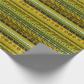 Afrikaanse patroonmix cadeaupapier (Hoek)