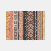 Afrikaanse patroonmix fleece deken (Voorkant (Horizontaal))
