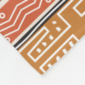 Afrikaanse patroonmix fleece deken (Hoek)