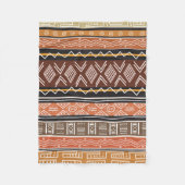 Afrikaanse patroonmix fleece deken (Voorkant)