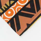 Afrikaanse patroonmix fleece deken (Hoek)
