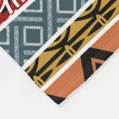Afrikaanse patroonmix fleece deken (Hoek)