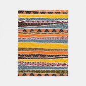 Afrikaanse patroonmix fleece deken (Voorkant)
