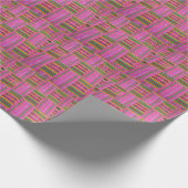 Afrikaanse Patroonroze ompakken papier (Hoek)