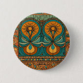 afrikaanse patroontekening Buttonnen Ronde Button 5,7 Cm (Voorkant)