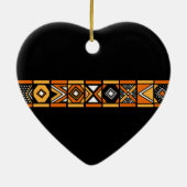 Afrikaanse patroonversiering keramisch ornament (Achterkant)