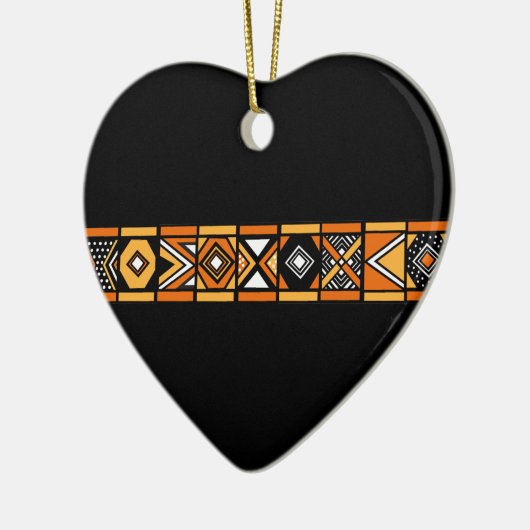 Afrikaanse patroonversiering keramisch ornament (Links)