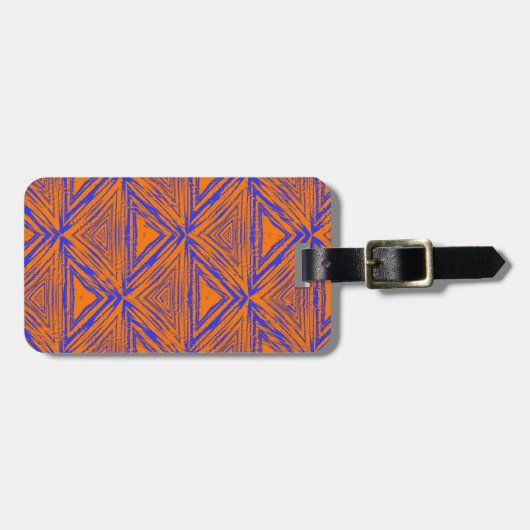 AFRIKAANSE PATTERN BAGAGELABEL (Voorkant horizontaal)