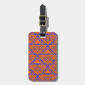 AFRIKAANSE PATTERN BAGAGELABEL (Voorkant verticaal)