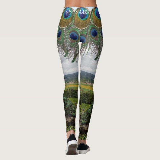 Afrikaanse peacock leggings (Achterkant)