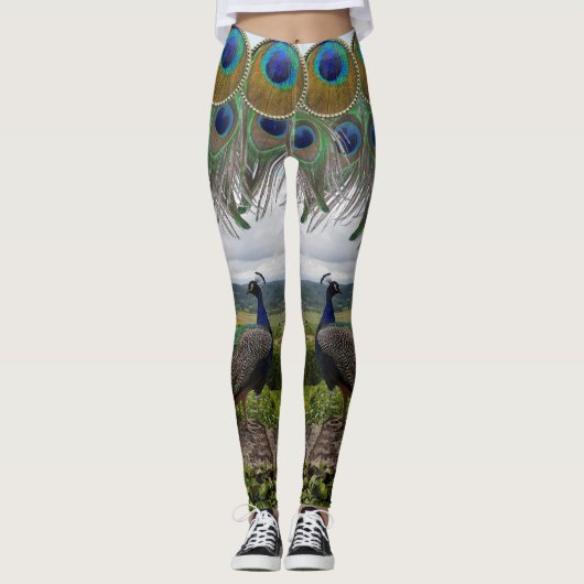 Afrikaanse peacock leggings (Voorkant)