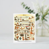 Afrikaanse pijpleidingen en rookinstrumenten briefkaart (Staand voorkant)