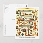 Afrikaanse pijpleidingen en rookinstrumenten briefkaart (Voorkant / Achterkant)