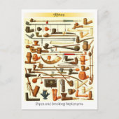 Afrikaanse pijpleidingen en rookinstrumenten briefkaart (Voorkant)