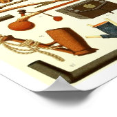 Afrikaanse pijpleidingen en rookinstrumenten poster (Hoek)