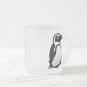 Afrikaanse pinguïn matglas koffiemok (Voorkant rechts)