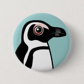 Afrikaanse pinguïn ronde button 5,7 cm (Voorkant)