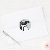 Afrikaanse pinguïn ronde sticker (Envelop)