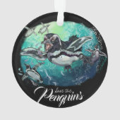 Afrikaanse pinguïns ornament (achterkant)