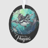 Afrikaanse pinguïns ornament (voorkant)