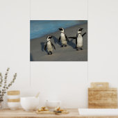 Afrikaanse pinguïns | Sfeniscus Demersus Poster (Keuken)