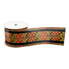 Afrikaanse Pinwheels Kente 3-inch breed K70-lint Satijnen Lint