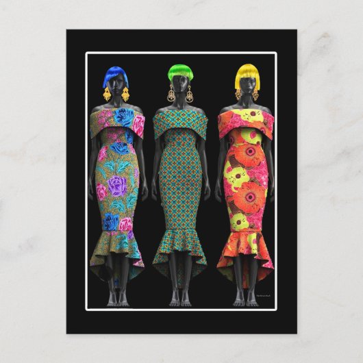 Afrikaanse Pop Art Briefkaart (Voorkant)