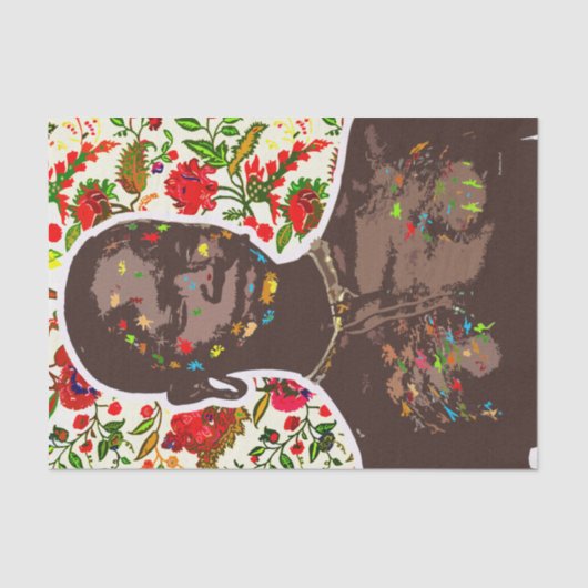 Afrikaanse Pop Art Tissuepapier (Voorkant)