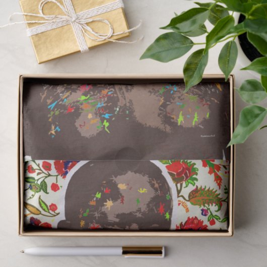 Afrikaanse Pop Art Tissuepapier (Geschenk)