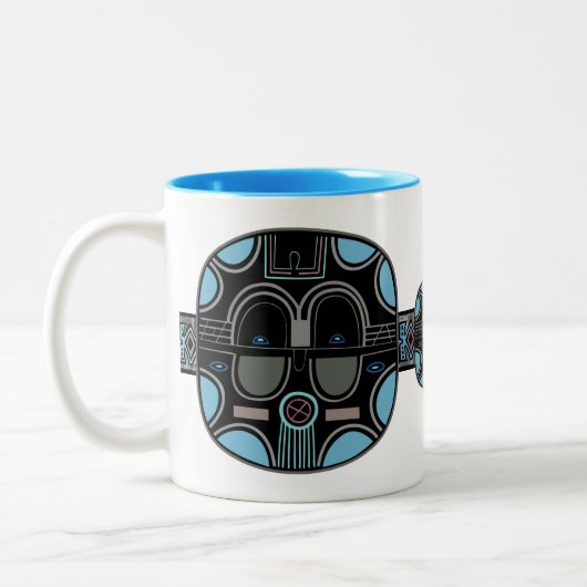 afrikaanse Pop Tweekleurige Koffiemok (Links)