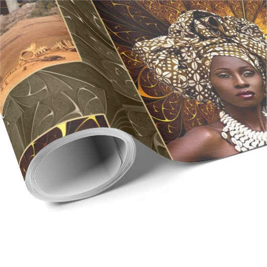 Afrikaanse priestess cadeaupapier (Rol Hoek)