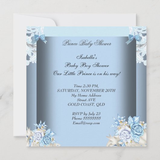 Afrikaanse  Prins Baby shower Boy 2 Kaart (Achterkant)