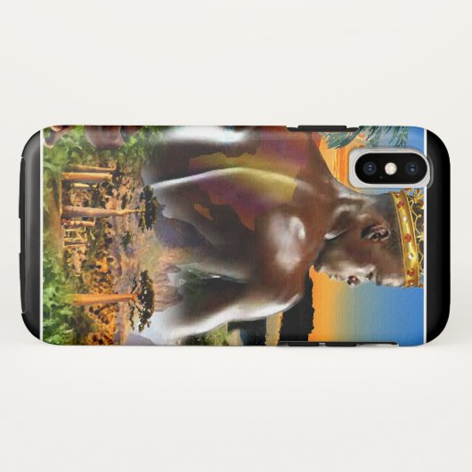 Afrikaanse prins Case-Mate iPhone case (Achterkant (horizontaal))