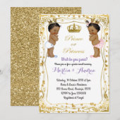 Afrikaanse prins of prinses, gender onthaal kaart (Voorkant / Achterkant)