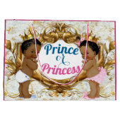 Afrikaanse prins of prinses Gender Rekalft Gift Ba Large Cadeautasje (Achterkant)