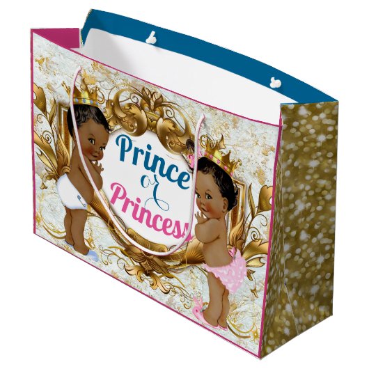 Afrikaanse prins of prinses Gender Rekalft Gift Ba Large Cadeautasje (Achterkant Gekanteld)
