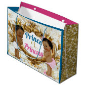 Afrikaanse prins of prinses Gender Rekalft Gift Ba Large Cadeautasje (Voorkant Gekanteld)