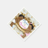 Afrikaanse prins of prinses geslacht onthullen ser servetten (Hoek)