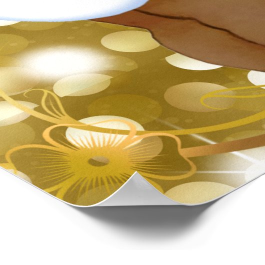 Afrikaanse prins of prinses Glitter Gender onthull Poster (Hoek)