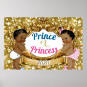 Afrikaanse prins of prinses Glitter Gender onthull Poster (Voorkant)