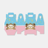 Afrikaanse Prins of Prinses met Gouden Sparkles Bedankdoosjes (Uitgevouwen)