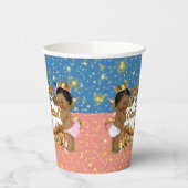 Afrikaanse prins|Princess Pink & Blue Gender onthu Papieren Bekers (Links)